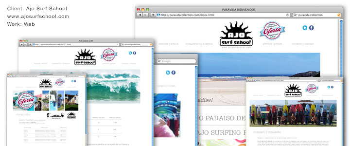 Ajos Surf School Web
